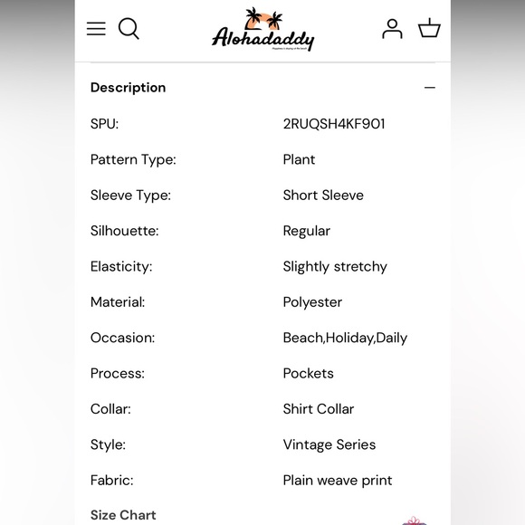 Aloha daddy button down shirts - Picture 3 of 3